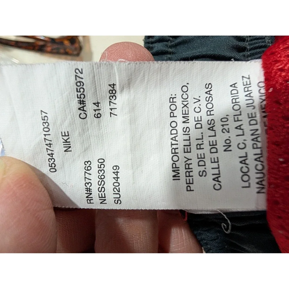 Nike Mens Red Gray Swim Trunks Board Shorts NESS6350 Size‎ Large